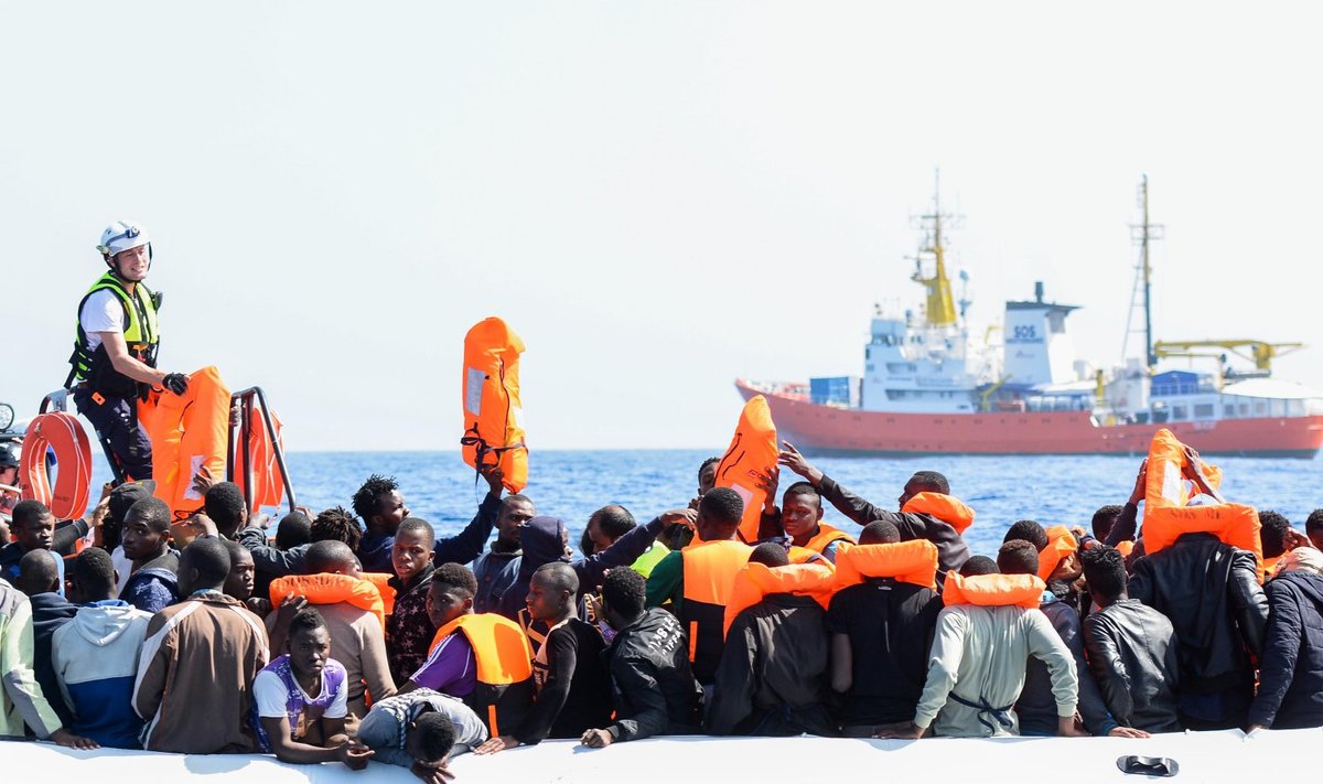 Aquariuse päästetud sisserändajad Vahemerel
