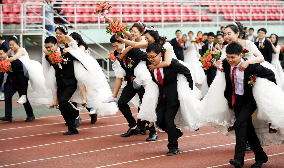 Tormijooks abiellu on Aasias väheste rõõm. Hiinas ja Lõuna-Koreas ei jätku meestele naisi, jaapanlased eelistavadki üksi olla.