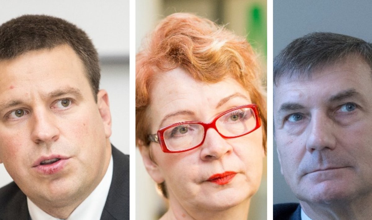 Jüri Ratas, Yana Toom, Andrus Ansip