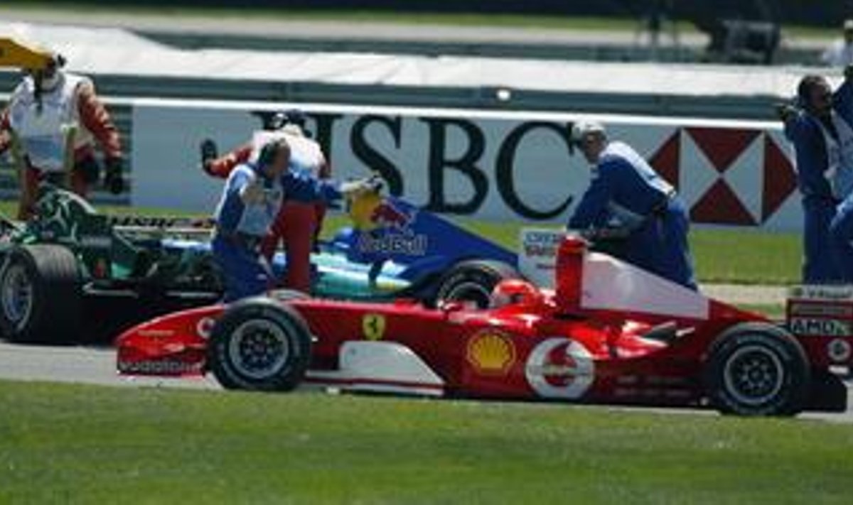 Michael Schumacher, Christian Klien ja Felipe Massa USA GP-l