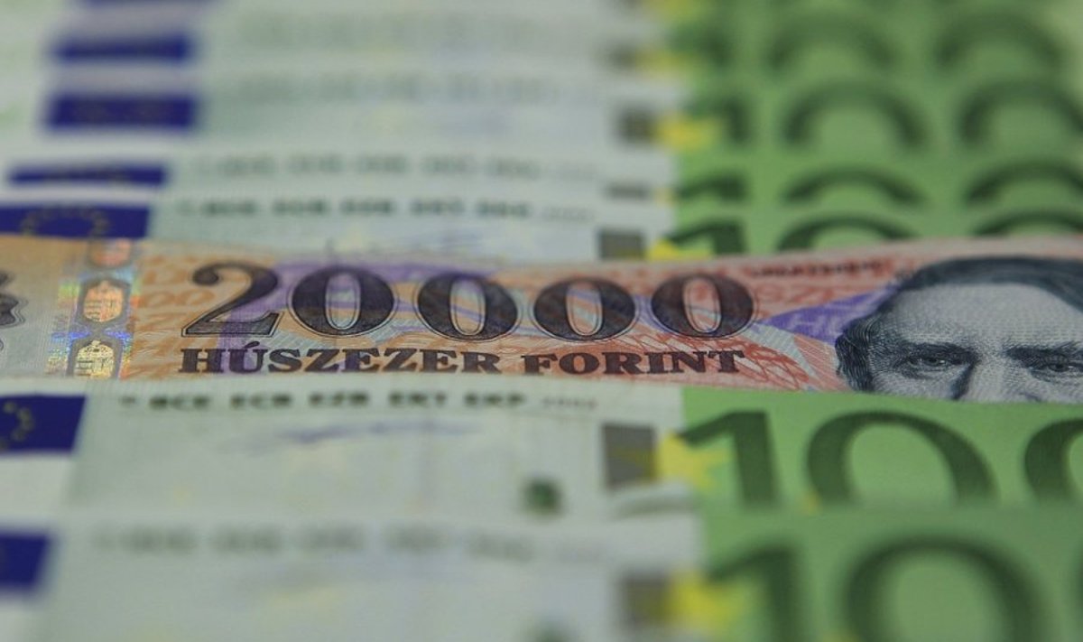 20 000-forindine 100-euroste vahel. Ungari forint on viimase kuue kuuga kaotanud euro suhtes 15 protsenti oma väärtusest.