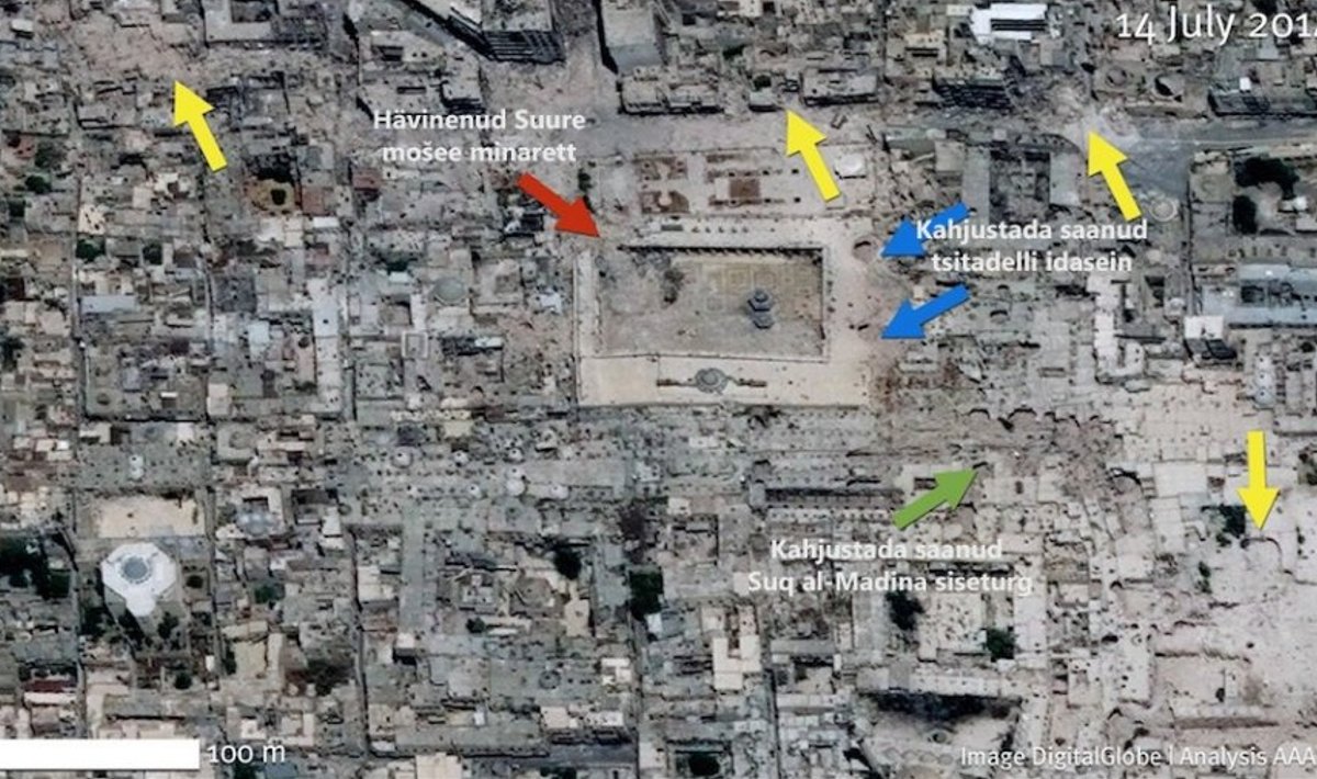 Kõige enam on kahjustada saanud Aleppo vanalinn. (Foto: AAAS)