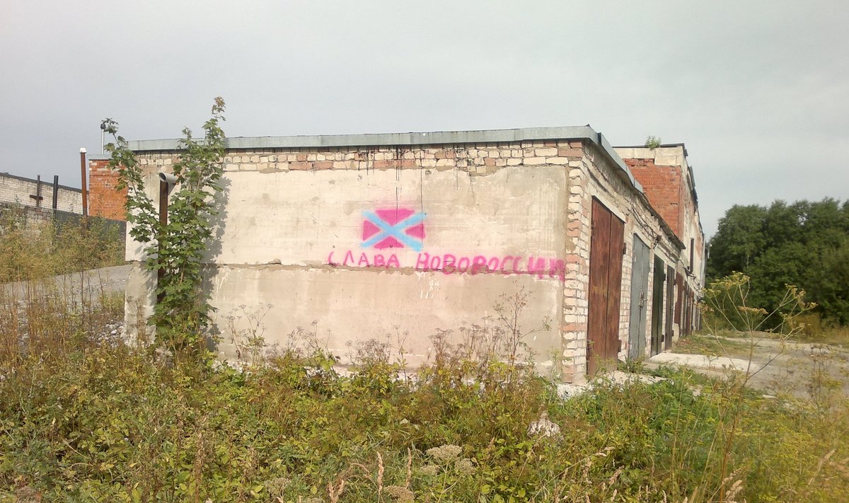 Grafiti "Slava Novorossija"