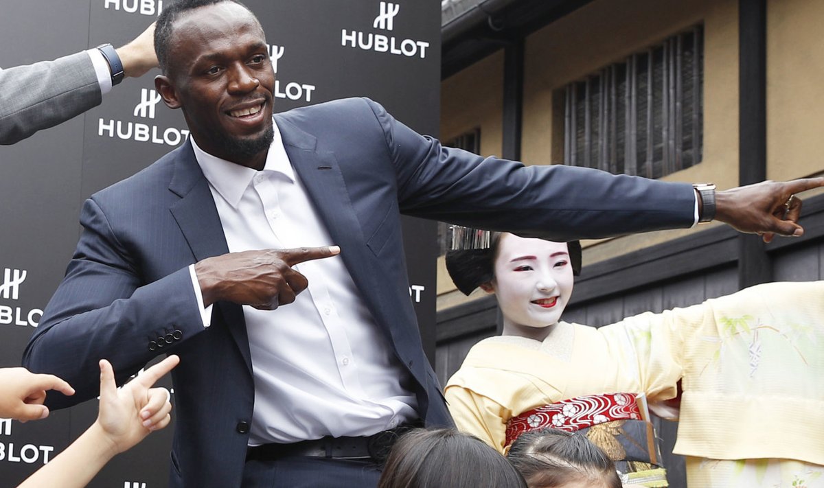 Usain Bolt Kyotos reklaamiüritusel