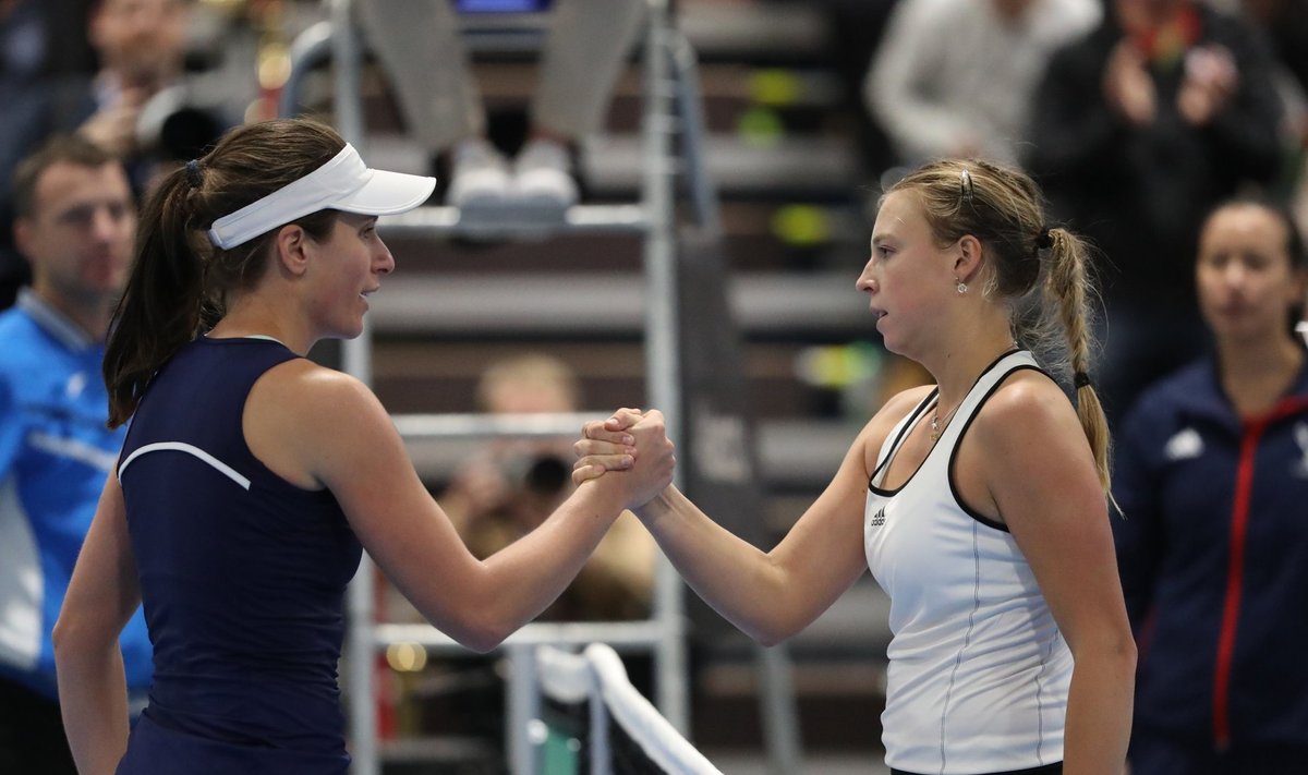 Johanna Konta (WTA 11.) ja Anett Kontaveit (WTA 27.).