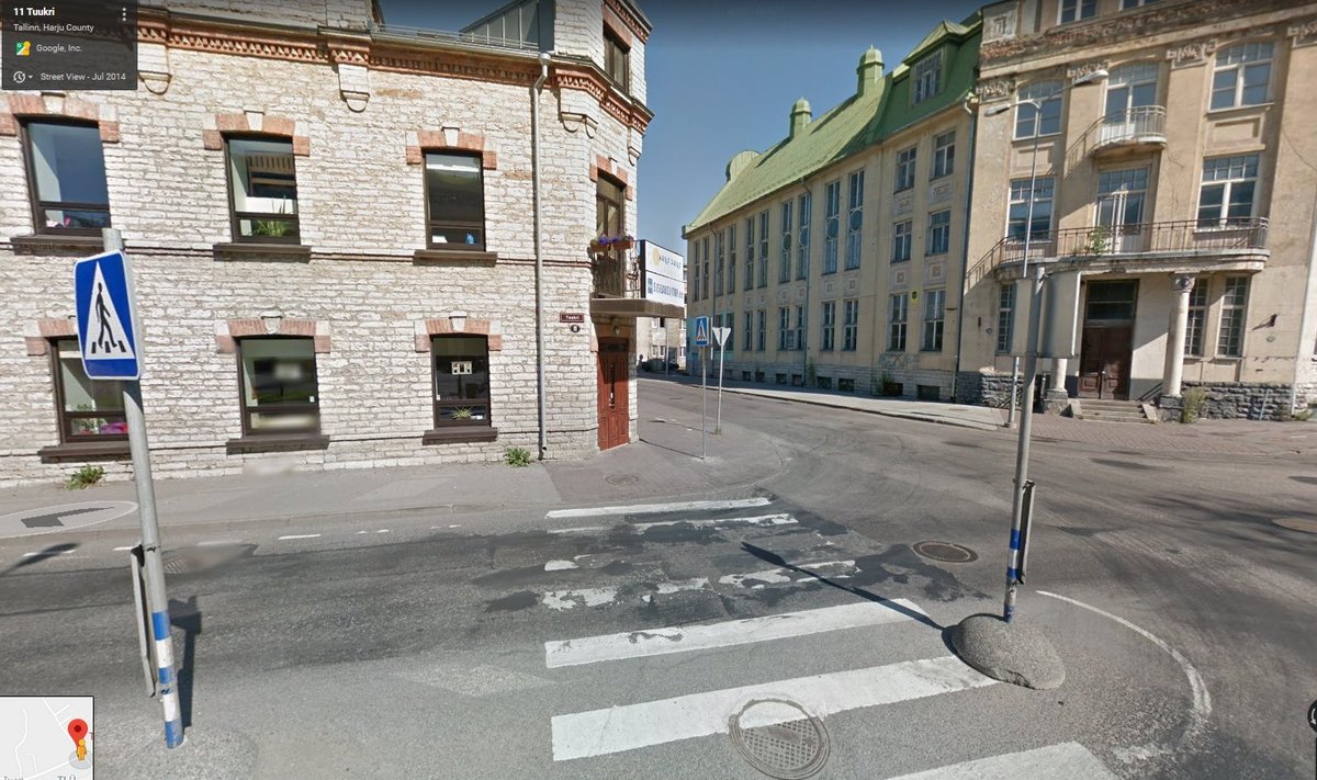 Tallinn, Tuukri 11 juures (Google Street View ekraanitõmmis)