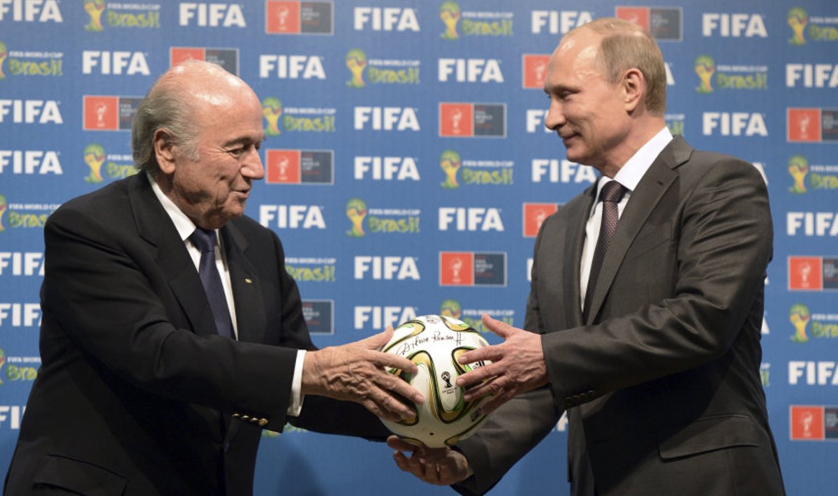 FIFA president Joseph Blatter ja Venemaa president Vladimir Putin