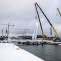 VIDEO ja FOTOD | Tallinna vanasadamasse kerkib Eestis ainulaadne sild. Varsti saab ühest terminalist teise lihtsama jalavaevaga