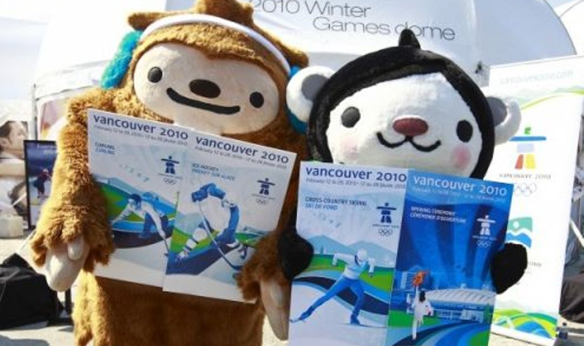 Vancouveri taliolümpia maskotid Miga (paremal) ja Quatchi
