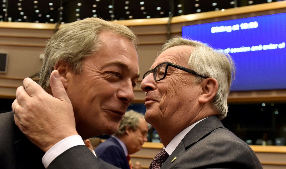 Farage ja Juncker 28. juunil europarlamendis