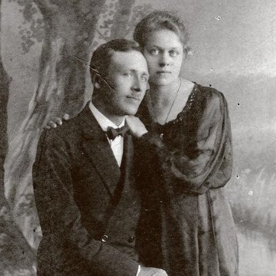 Karl Jürgens (1891-1920) ja naine Alma, hiljem Sepp. Foto: Eino Tombergi erakogu