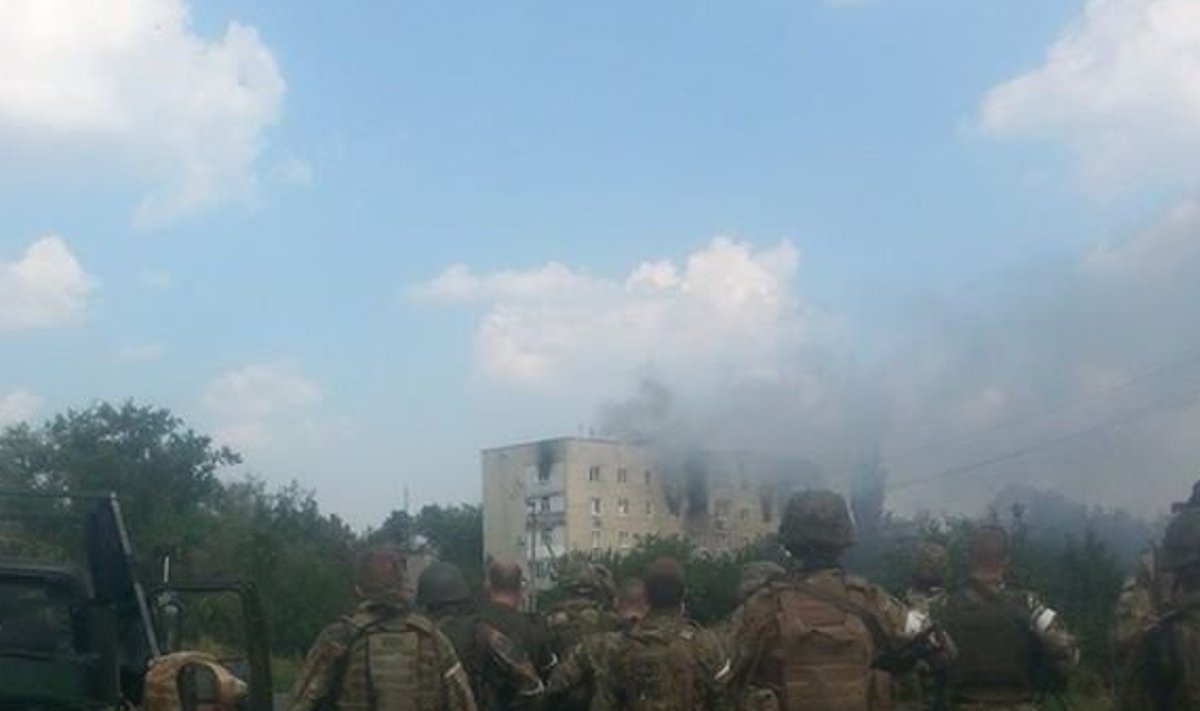 "Azovi" väljastatud foto väidetavast Donetskisse sisenemisest.