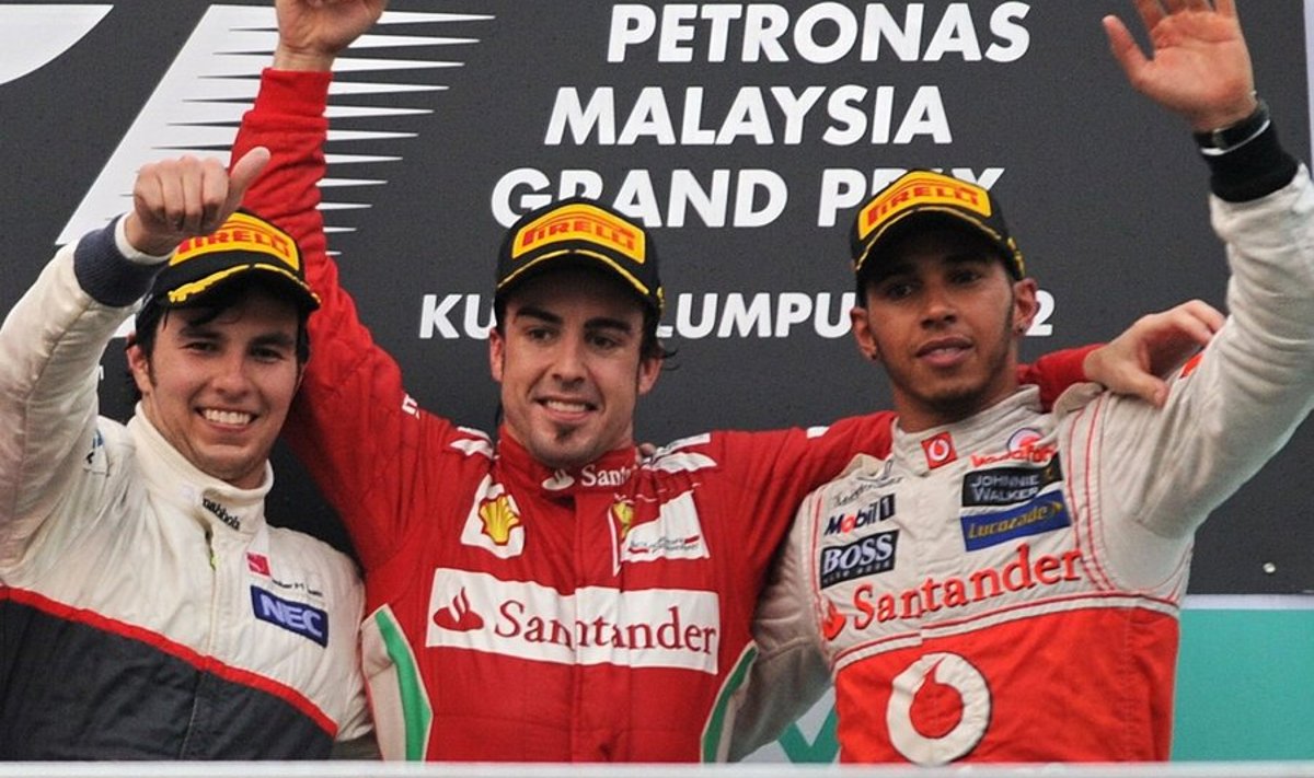 Perez, Alonso ja Hamilton