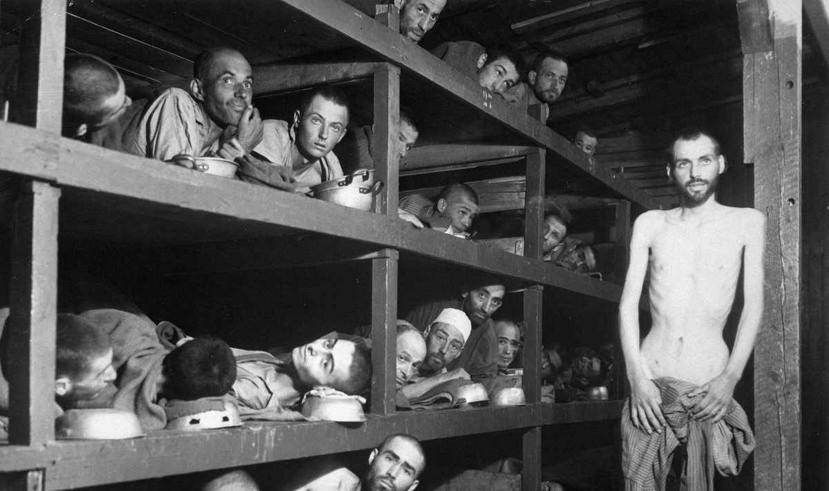 Buchenwaldi vangid peale vabastamist.
