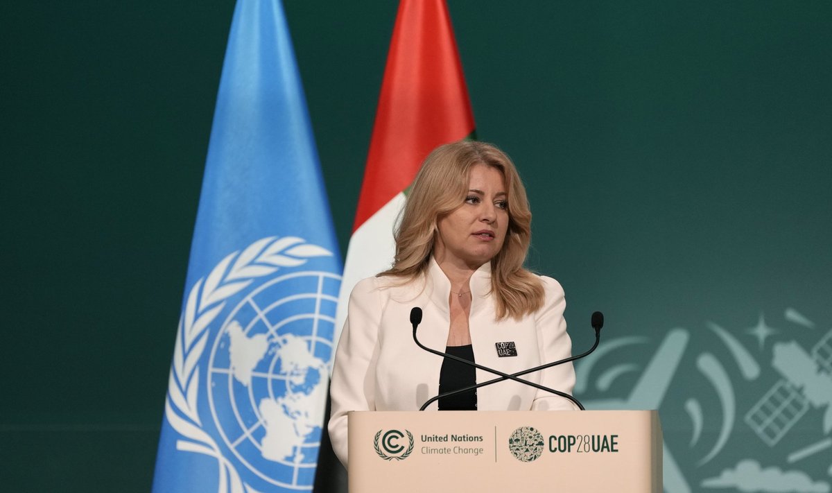 Slovakkia president Zuzana Čaputová COP28 kliimakõnelustel
