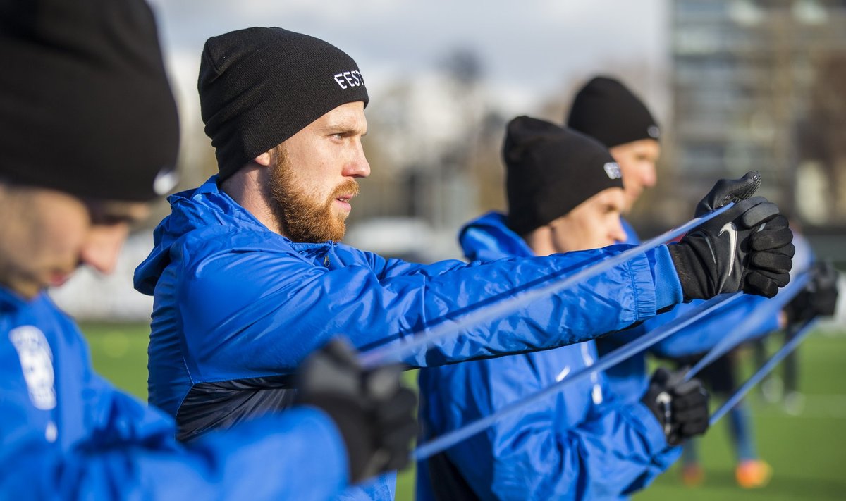 Eesti jalgpallikoondise treening