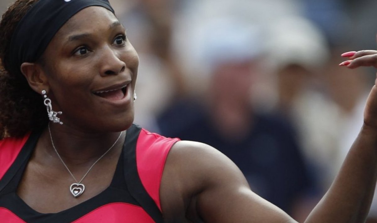 Serena Williams on sõiduvees, tennis