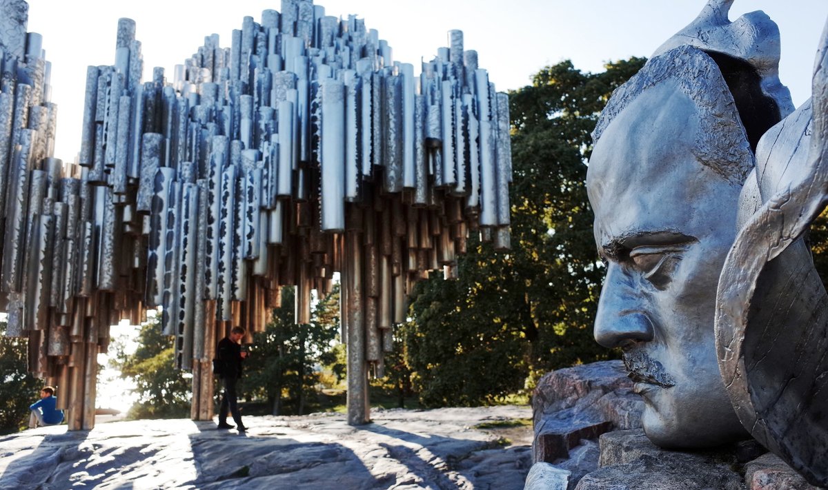 Sibeliuse park ja monument Helsingis.