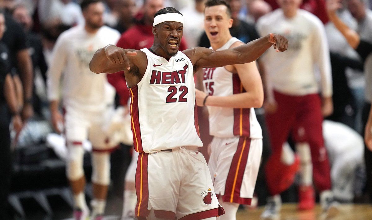 Jimmy Butler viskas öises Miami Heati võidumängus rekordilised 56 punkti.