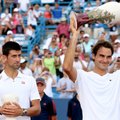 VIDEO: Federer alistas Cincinnati tenniseturniiri finaalis Djokovici