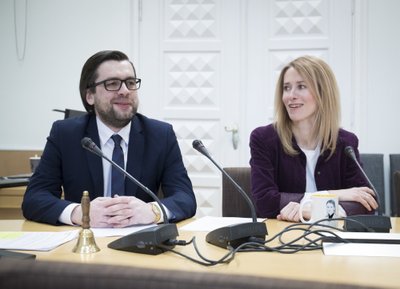 UUED JUHID: Reformierakonna uueks juhiks kandideeriv Kaja Kallas ja peasekretäri kandidaat Kert Valdaru.