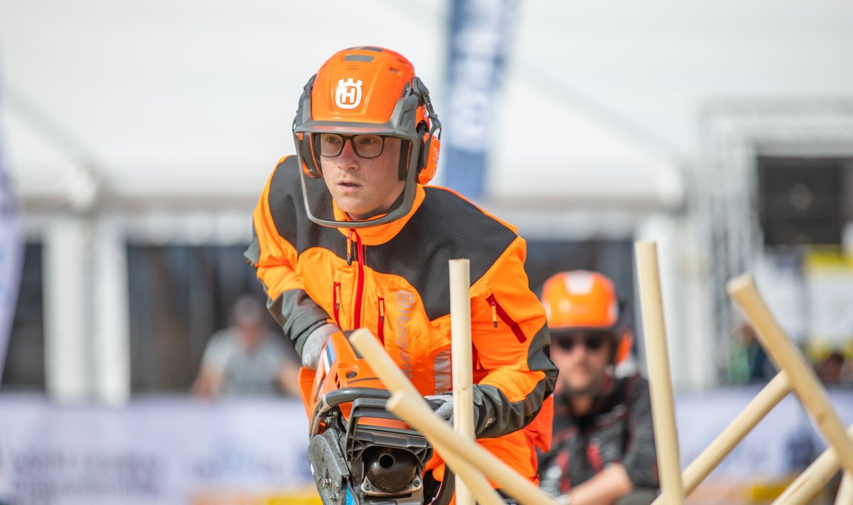 Raiespordi MM 2023. Peeter Mitte laasimise stardis.