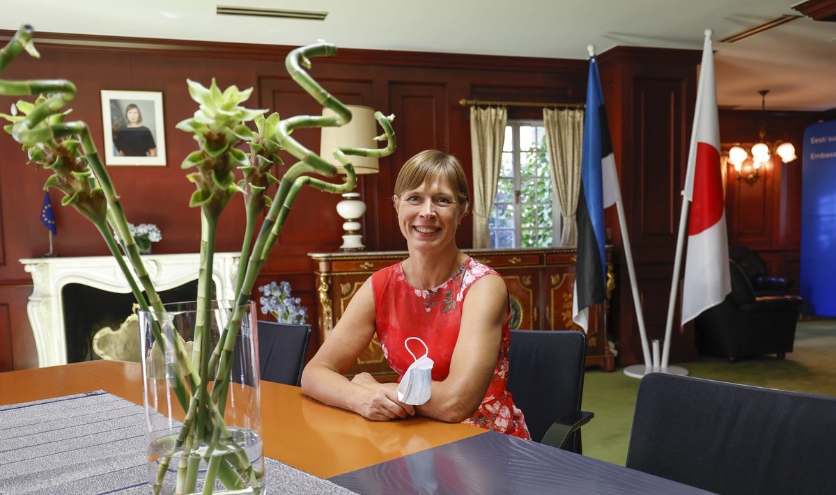 President Kersti Kaljulaid Eesti saatkonnas Tokyos