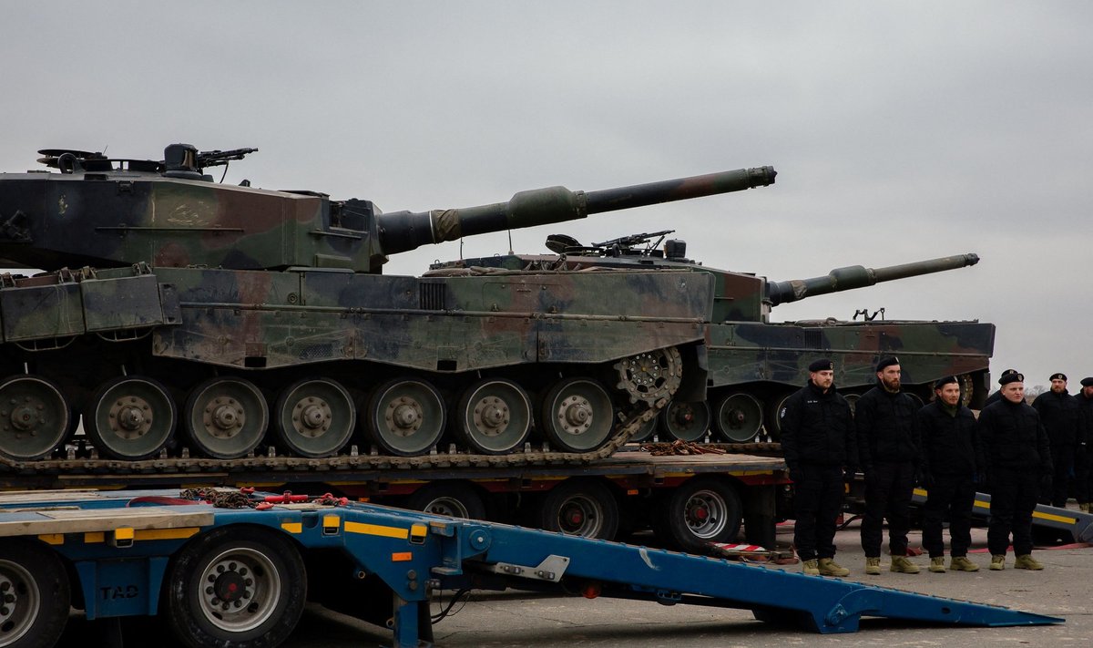 VENE SOLDATI HIRM: Esimesed Leopard 2 tankid andis Poola Ukrainale üle veebruari lõpus. Venelased tahavad nüüd sisendada oma sõdureile, et kohtumine Lääne tankiga ei tähenda kabelimatsu, vaid suurt patakat rublasid