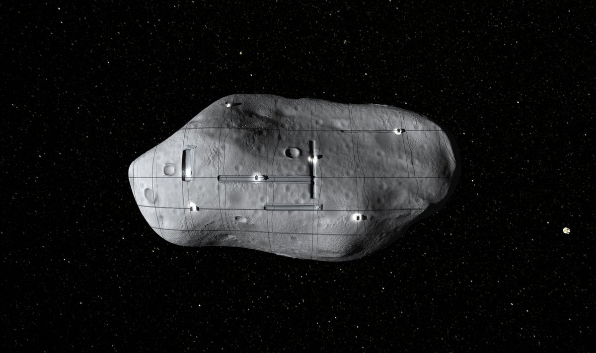 Planetary Resources'i nime kandva ettevõtte kujutis näitab, milline võiks kaevandamine asteroididel välja näha