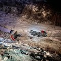 В Норвегии грузовик с эстонскими номерами упал со склона горы