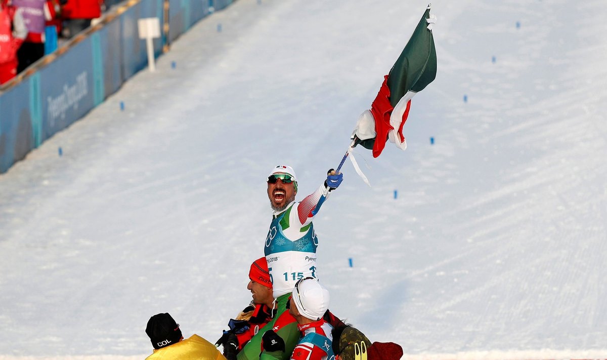 Olümpiavõitja? Ei, mehhiklane German Madrazo, keda kantakse kätel selle eest, et ta murdmaal elusalt finišisse jõudis