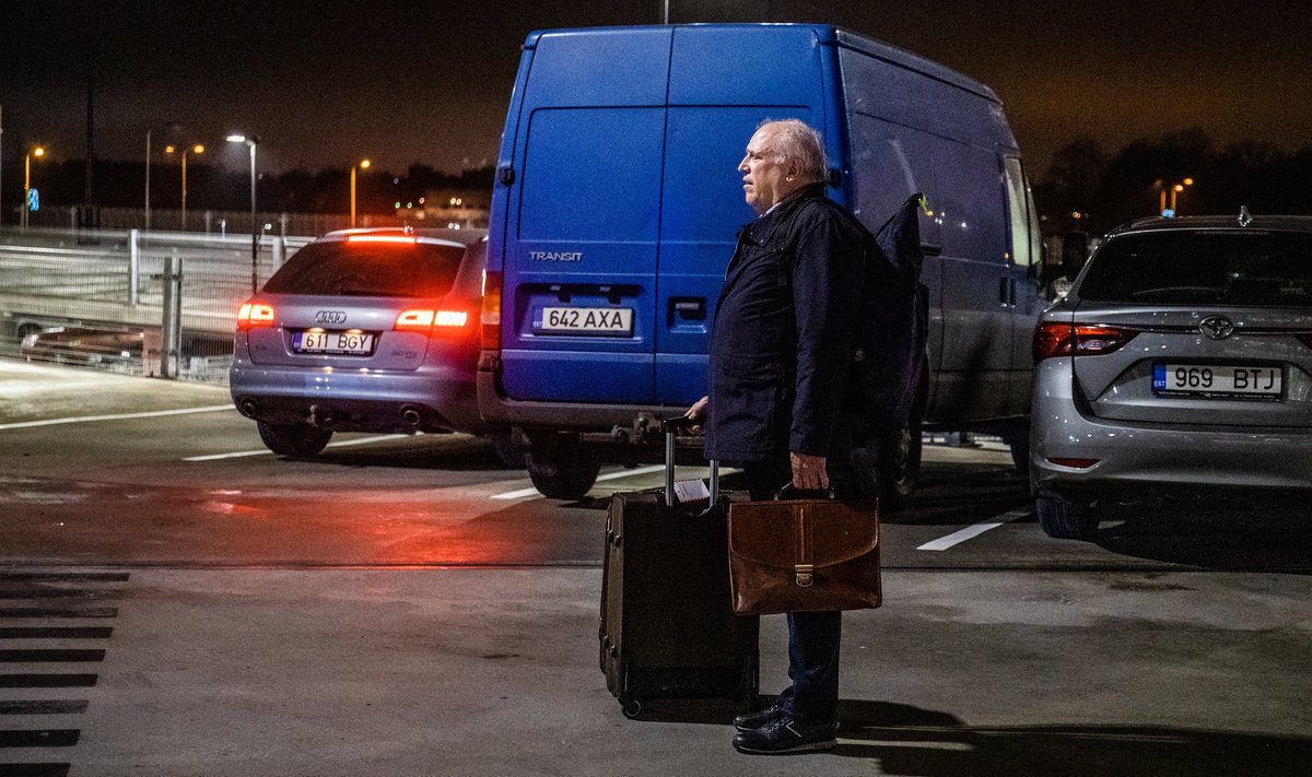 Mart Järviku saabumine Tallinna lennujaama.