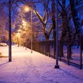 FOTOD: Tallinnas sadas õhtu otsa lund ja lörtsi
