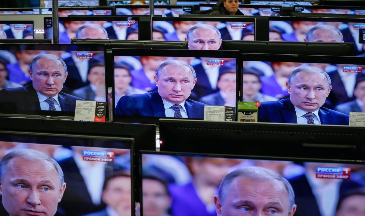 Владимир Путин на телеэкранах