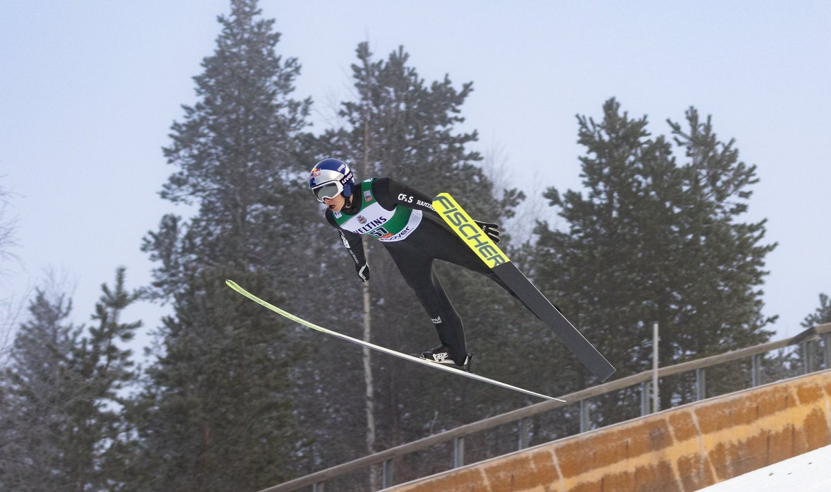 Kristjan Ilves Ruka proovivõistlusel.