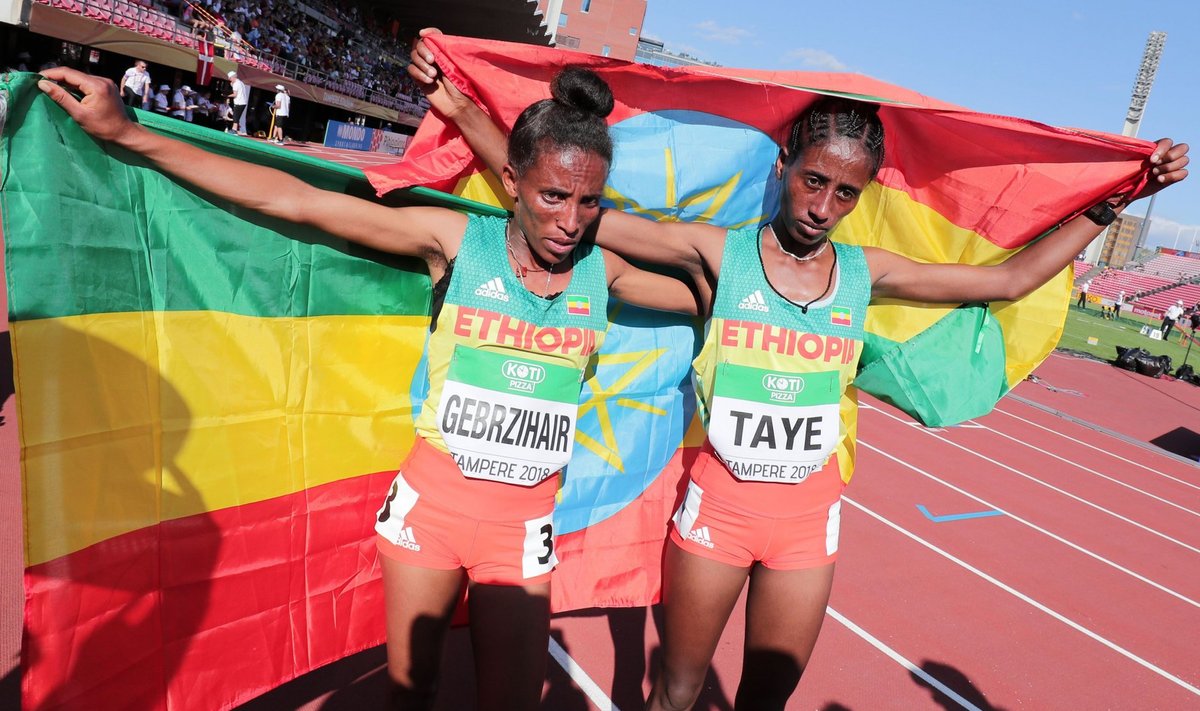 U20 MMil 5000m jooksus medalile tulnud Etioopia neiud