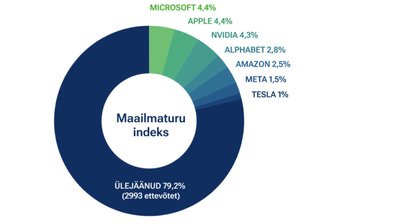 Seitse ettevõtet moodustavad 20% maailma börsifirmade koguväärtusest.