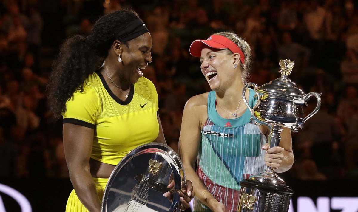 Tänavused Austraalia lahtiste finalistid Angelique Kerber ja Serena Williams