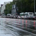 ФОТО: На Нарвском шоссе в Таллинне снова пробка! Всему виной по-прежнему Рейди теэ