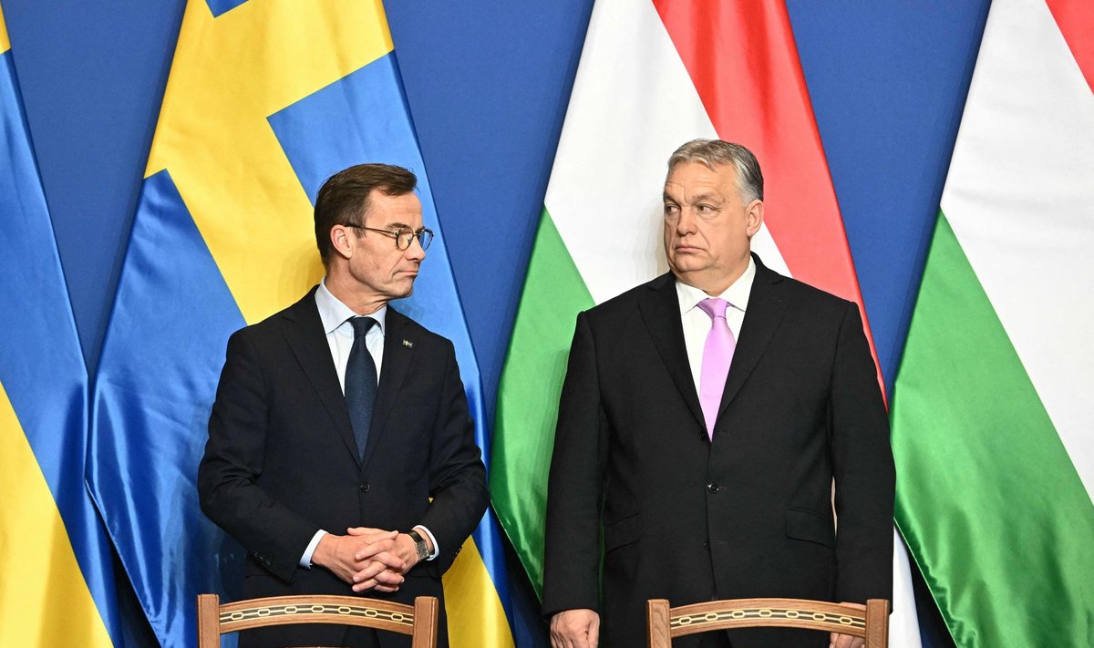 Ulf Kristersson ja Viktor Orbán