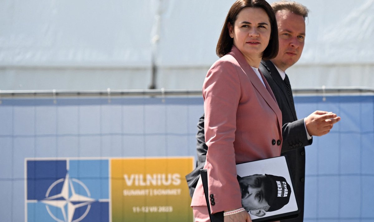Светлана Тихановская прибывает на саммит НАТО в Вильнюсе