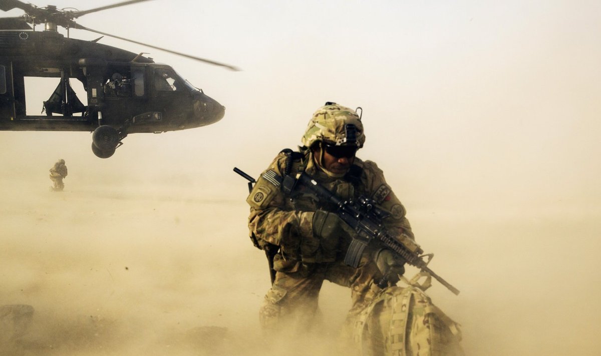USA sõdur stressirohkel missioonil Afganistanis.