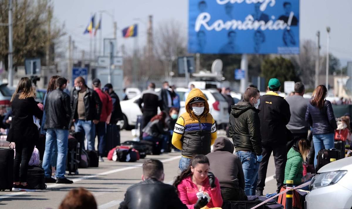 Aprilli algul ootasid sajad rumeenlased Cluj-Napoca lennuväljal külg külje kõrval lennukit, mis nad Saksamaale tööle viib.