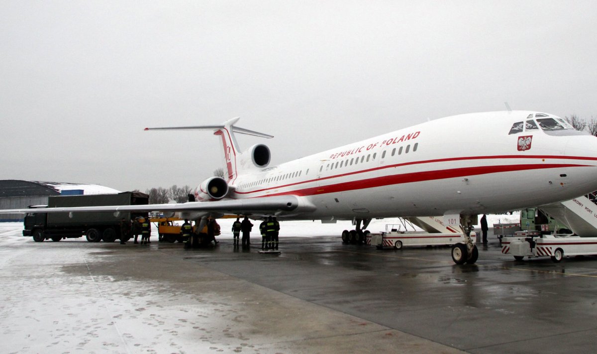 Ту-154 польского президента. Архив
