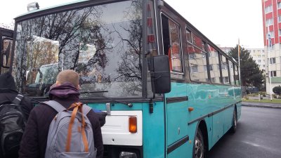 Sportlasi transportiv buss (22.11.2016, Praha).