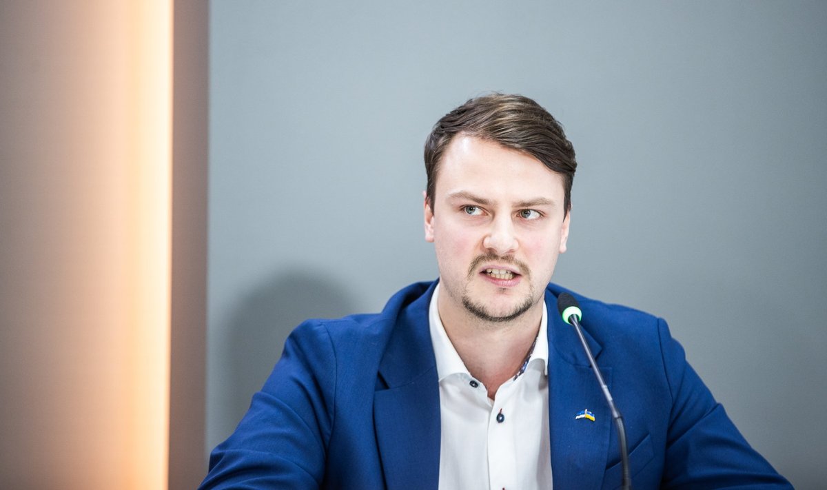 Tallinna linnavalitsuse pressikonverentsil abilinnapea Aleksei Jašin.
