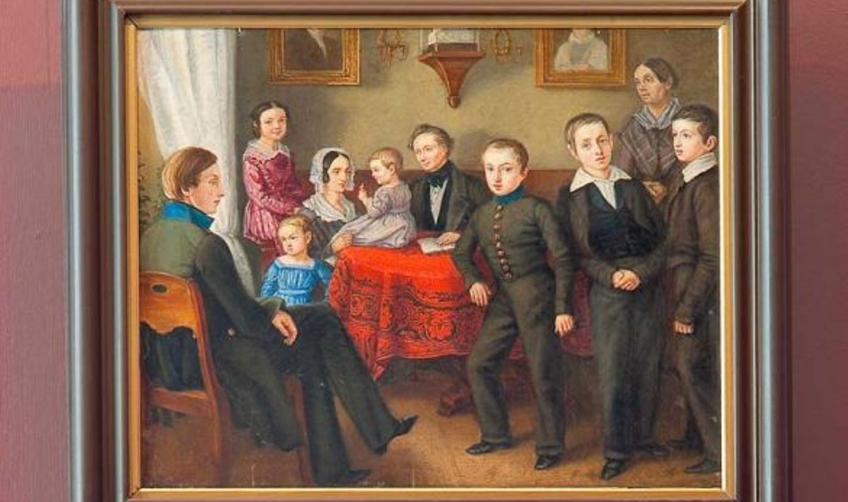 Tüüpiline perepilt: August Georg Wilhelm Pezold (1794–1859) “Döppi perekonna portree”, 1845. (Stanislav Stepaško)