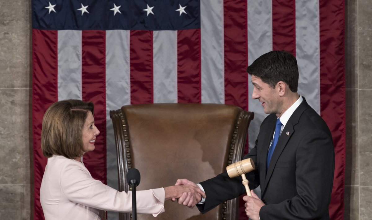 Esindajatekoja opositsioonijuht Nancy Pelosi ja spiiker Paul Ryan