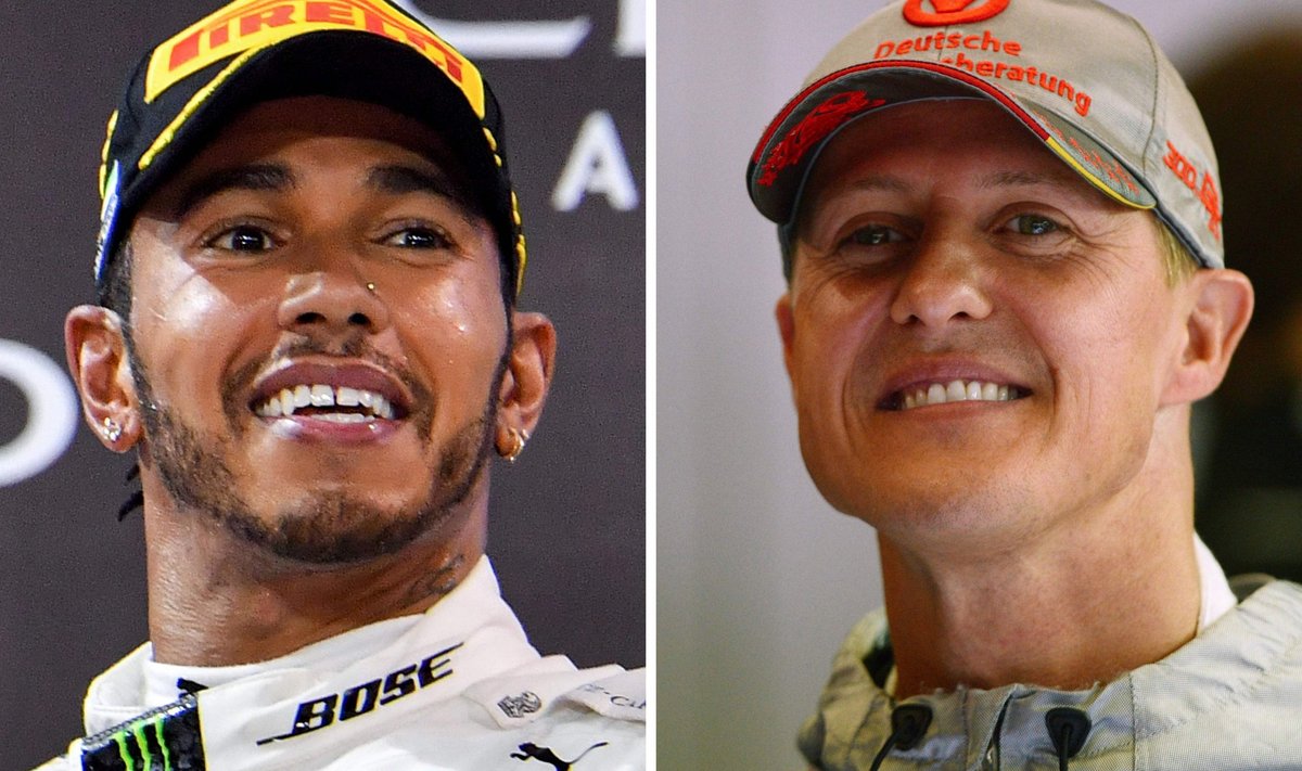 Lewis Hamilton ja Michael Schumacher