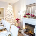 Kodukiri: idee kodu kaunistamiseks — valge jõulupuu roosade õitega